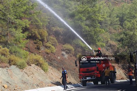 Marmaris teki orman yangını Anadolu Ajansı