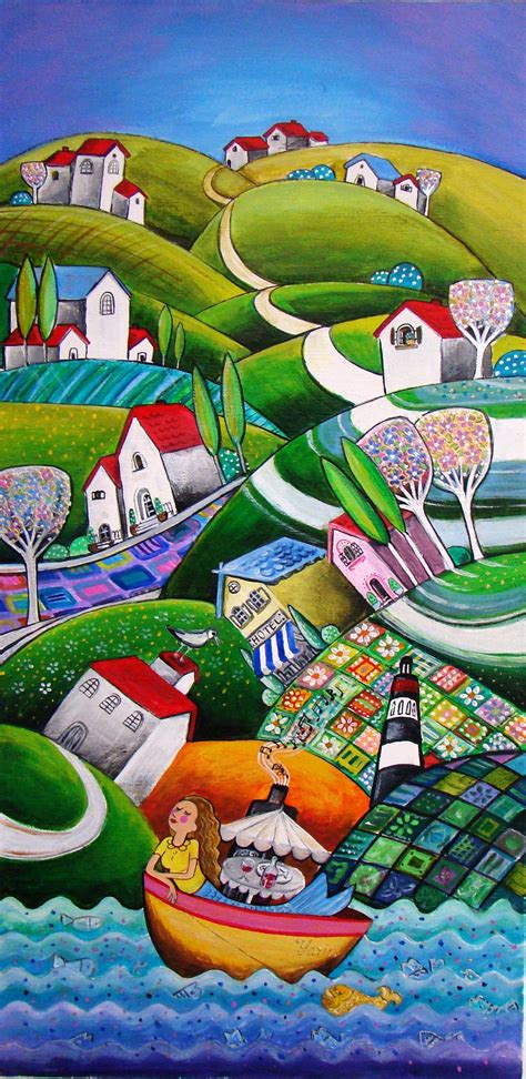 Naive Paintings From Yana Ilieva Naive Painting Whimsical Art