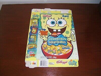 Spongebob Squarepants Cereal Box Kellogg S Jellyfishing Game