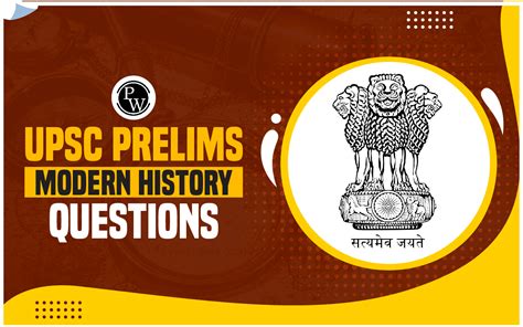 UPSC Prelims Modern History Questions For IAS Exam 2025