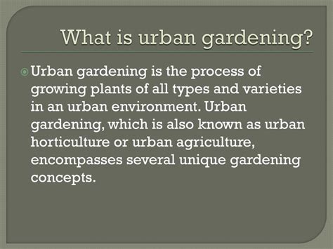 Ppt Urban Gardening Powerpoint Presentation Free Download Id1561603