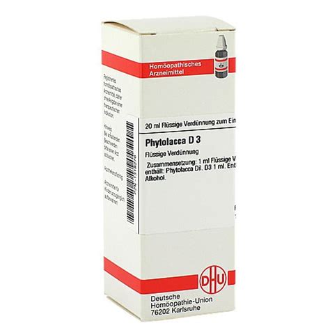 PHYTOLACCA D3 DILUIZIONE 20 ML Erbofarma Farmaci Generici