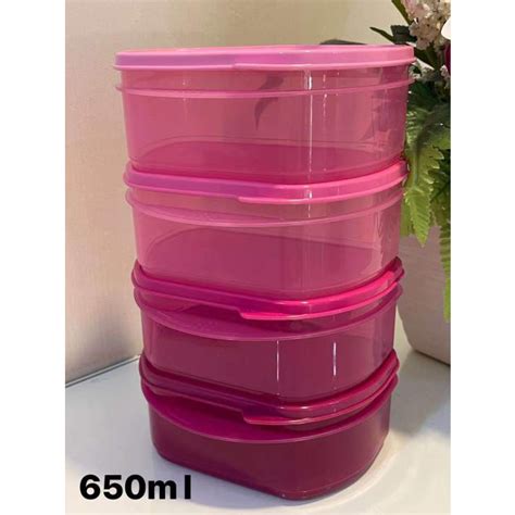 Tupperware Half Fridge Stackable Ml Pcs Shopee Malaysia