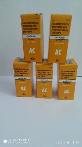 Allopathic Otec Ac Ear Drops Packaging Type Box Packaging Size 5 Ml