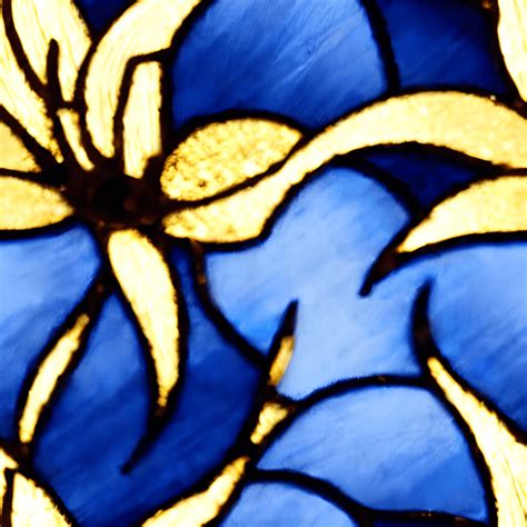 Gold Silver Blue Stained Glass Pattern · Creative Fabrica