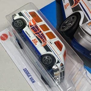 Mattel Toys Hot Wheels 66 Hw 55th Race Team 25 Dodge Van White Wgray 5 Spoke Wheels New