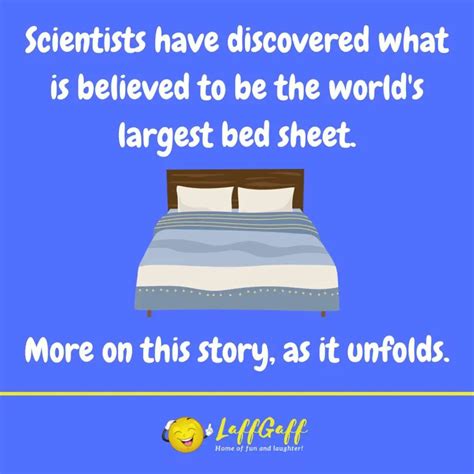 Funny Largest Bed Sheet Joke! | LaffGaff, Home Of Laughter