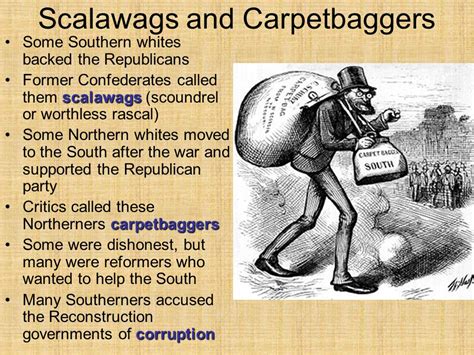 Carpetbaggers And Scalawags For Kids