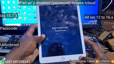 Ipad Bypass icloud PASSCODE IOS 12 à 16 x IPad hello IPad