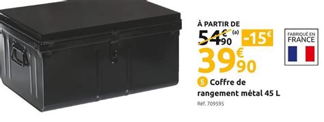 Promo Coffre De Rangement M Tal L Chez Mr Bricolage