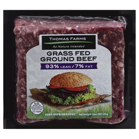 Thomas Farm Ground Beef Grass Fed 16 Oz Instacart