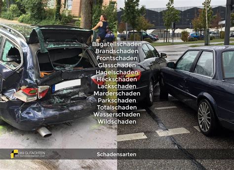 Schadensarten 089 Gutachten Kfz Sachverständigenbüro