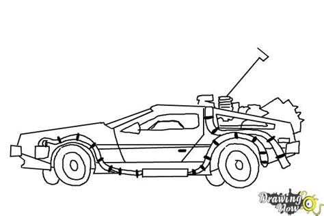 Future The Delorean From Back To Coloring Pages Coloring Pages