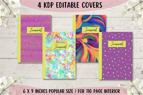 KDP Editable Book Covers Graphic By Luna Vee Design Creations