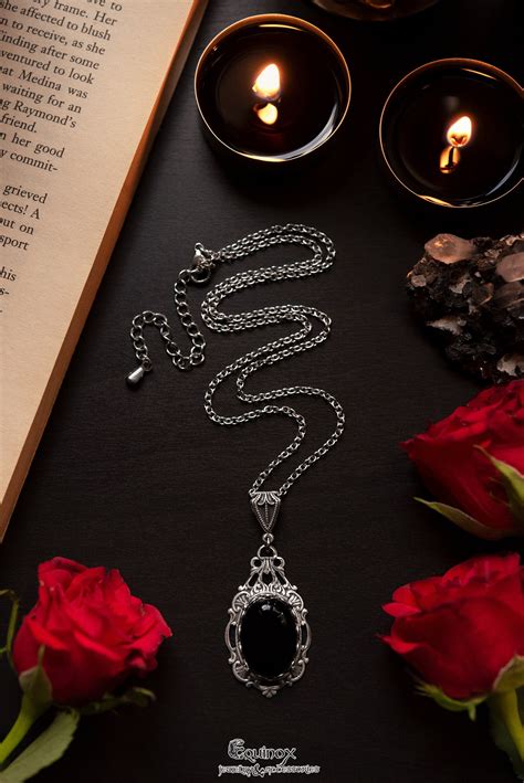 Gothic Necklace, Gothic Jewelry, Victorian Necklace With Black Onyx ...