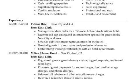 Resume Format For Hotel Job 12 Amazing Hotel Hospitality Resume