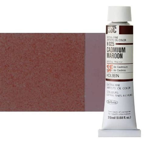 Holbein Extra Fine Artists Oil Color 20 Ml Tube Cadmium Maroon