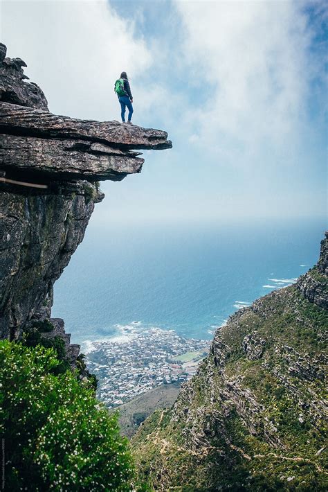 Hiker On Nature Viewpoint by Juno - Hiking