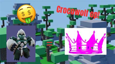 The Story On How The Crocwolf Became The King Of Bedwars Roblox YouTube