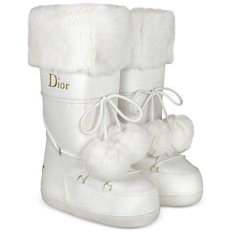 Christian Dior Polaire Signature White Moon Boots 445 Liked On