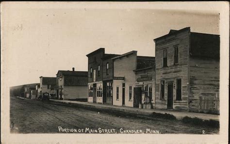 Portion Of Main Street Chandler Mn Postcard