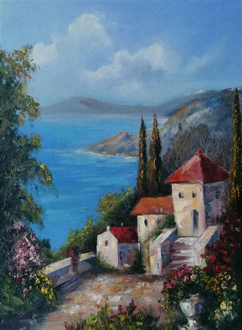 Painting Italian Landscape Oil Painting Modern Fine Art Ital | Inspire ...