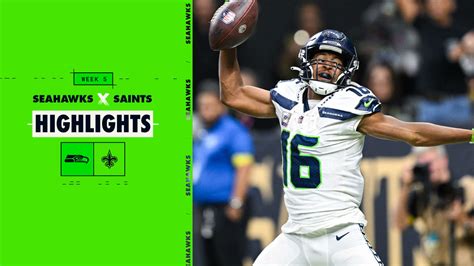 2022 Week 5 Seahawks At Saints Geno Smith Throws 40 Yard Td To Tyler Lockett Highlight