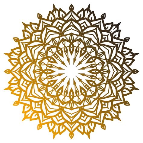 Abstract Mandala Art Outline Circular Basic Design Spiritual Round