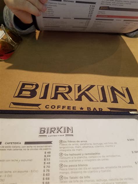 Menu At Birkin Nicaragua Cafeteria Buenos Aires