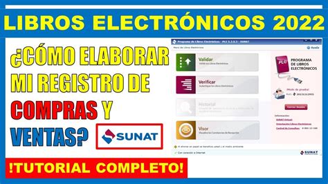 Libros Electr Nicos Sunat Registro De Compras Y Ventas