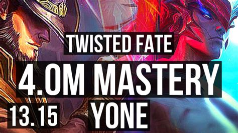 Tf Vs Yone Mid 40m Mastery 9210 700 Games Legendary Euw