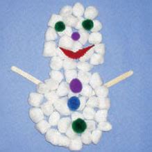 Cotton Ball Snowman - NWF | Ranger Rick