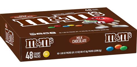 Mandms Milk Chocolate Candy Full Size Bulk Candy 48 X 169 Oz