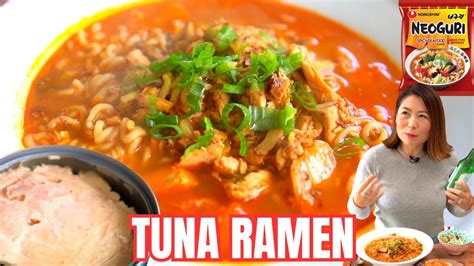 Must Try Korean Instant Ramen Hack 🌶spicy Canned Tuna Kimchi Ramen 🔥