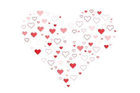 Big Heart Composed Small Hearts Over 53 Royalty Free Licensable Stock