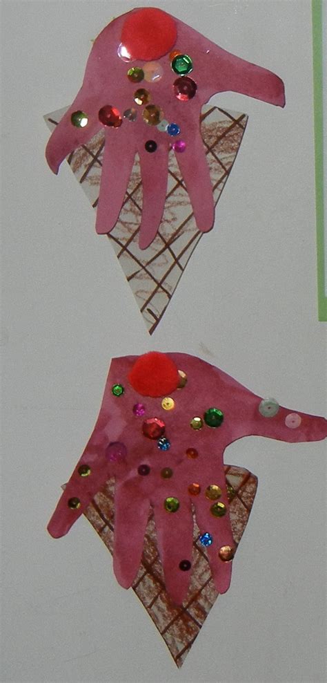 Ice Cream Handprint Craft