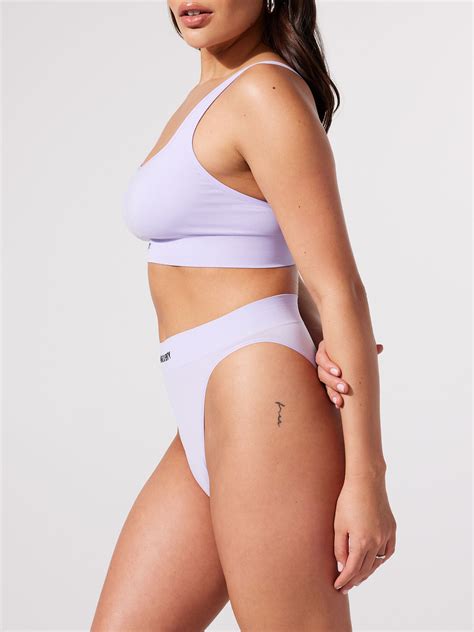 Seamless High Waist Bikini Panty In Purple SAVAGE X FENTY France