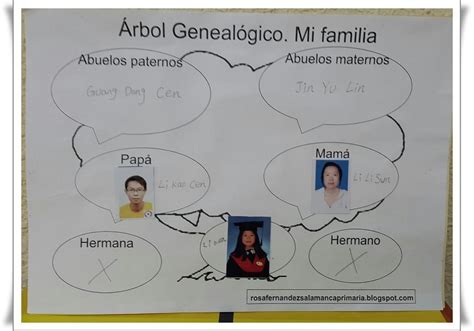 Maestra De Primaria Árbol Genealógico Mi Familia Primero De Primaria