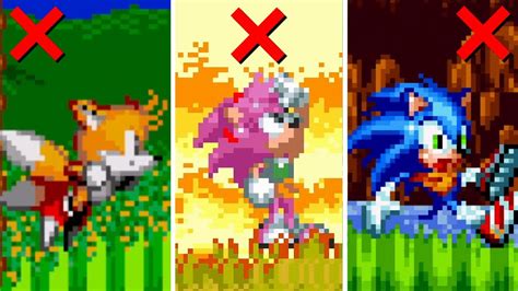 Lose Amy Sonic Tails Or Else ~ Sonic 2 3 Air Sonic Mania Plus Mods ~ Gameplay Youtube