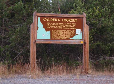 Caldera Lookout Idaho Historical Marker U S Route Between