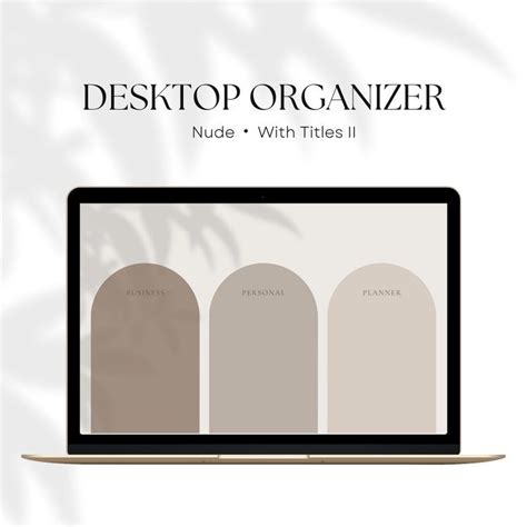 Sleek Minimalist Nude Desktop Wallpaper For Aesthetic Organization