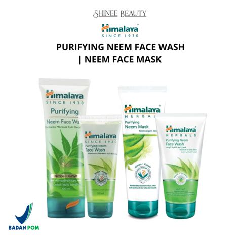 Himalaya Purifying Neem Face Wash Neem Face Mask Lazada Indonesia