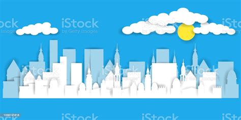 City Landscape Cartoon Cityscape Stock Illustration - Download Image Now - Architecture, Art ...