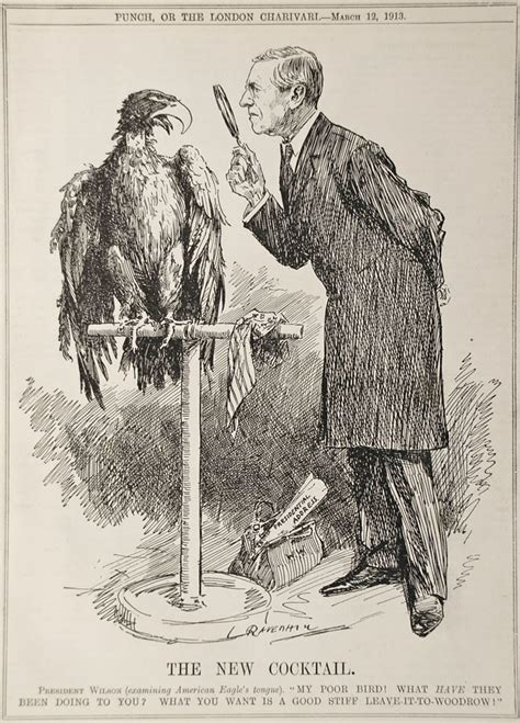 Punch Cartoon For Sale Raven Hill The New Cocktail President Woodrow