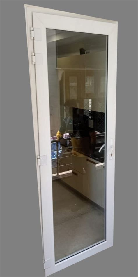 Folding Interior UPVC Kitchen Hinged Door 8 Mm Tempered Glass At Rs