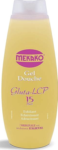 MEKAKO Gel Douche Gluta Lcp Exfoliant Eclaircissant Adoucissant 420