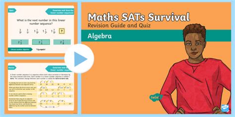 New Sats Survival Year 6 Algebra Revision Guide And Quick