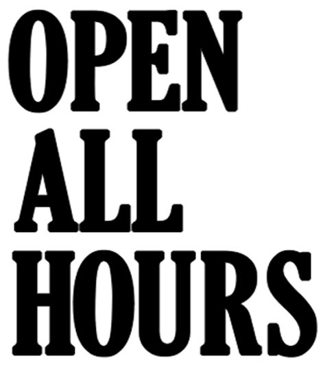 Open All Hours - Logopedia, the logo and branding site