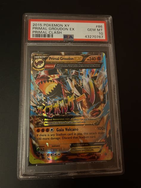 Psa Primal Groudon Ex Primal Clash Pokemon Tcg Brilliant Stars