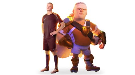 Erling Haaland Enters Clash Of Clans As A New Barbarian King Skin Esportsgg